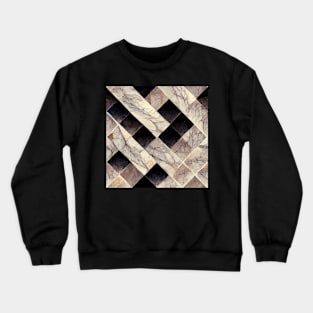 Marble style pattern art 34 regular grid Crewneck Sweatshirt